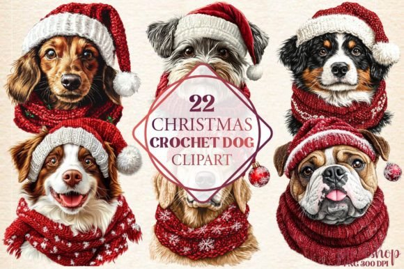 Christmas Crochet Dog Clipart: A Designer’s Review