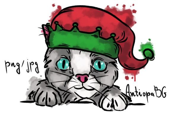 Christmas Kitten - Png: A Designer's Review of Seasonal Illustrations