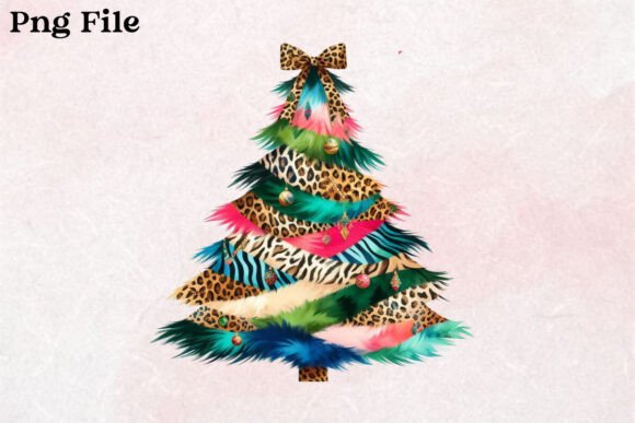 Rainbow Leopard Christmas Tree PNG: A Brand Designer’s Review of Illustrations
