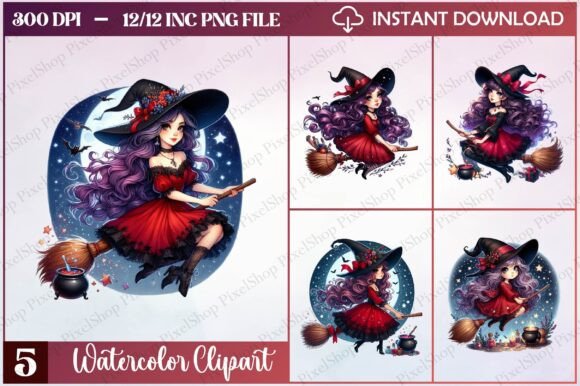 Watercolor Christmas Woman Clipart Review for Brand Designers